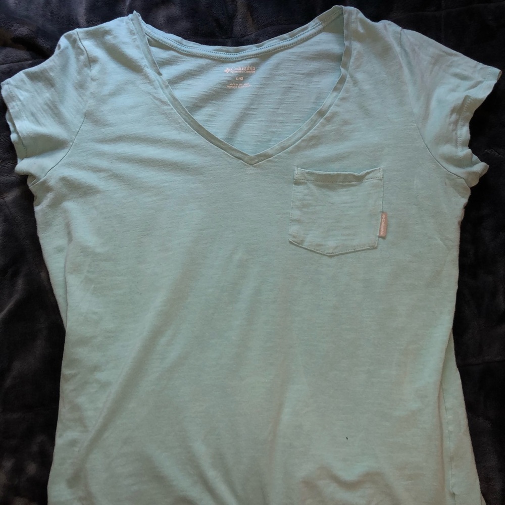 Columbia green shirt